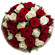 букет из красных и белых роз. Италия