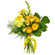 Желтый букет из роз и хризантем. Италия